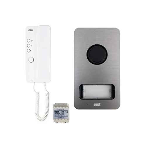 Kaputelefon 4+n vezetékes rendszer, 1 lakásos készlet, , fehér beltéri egységgel 1122-601